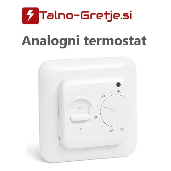termostat za električno talno gretje-ogrevanje analogni